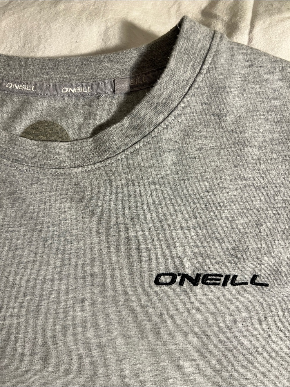 O'Neill Grey Crew Neck Logo T-Shirt